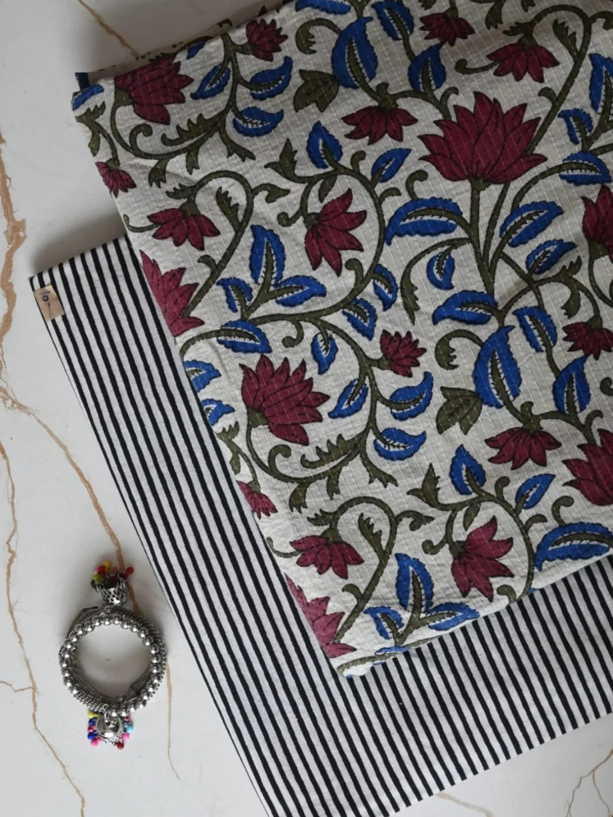 Hand Block Printed Pure Cotton Combo Set