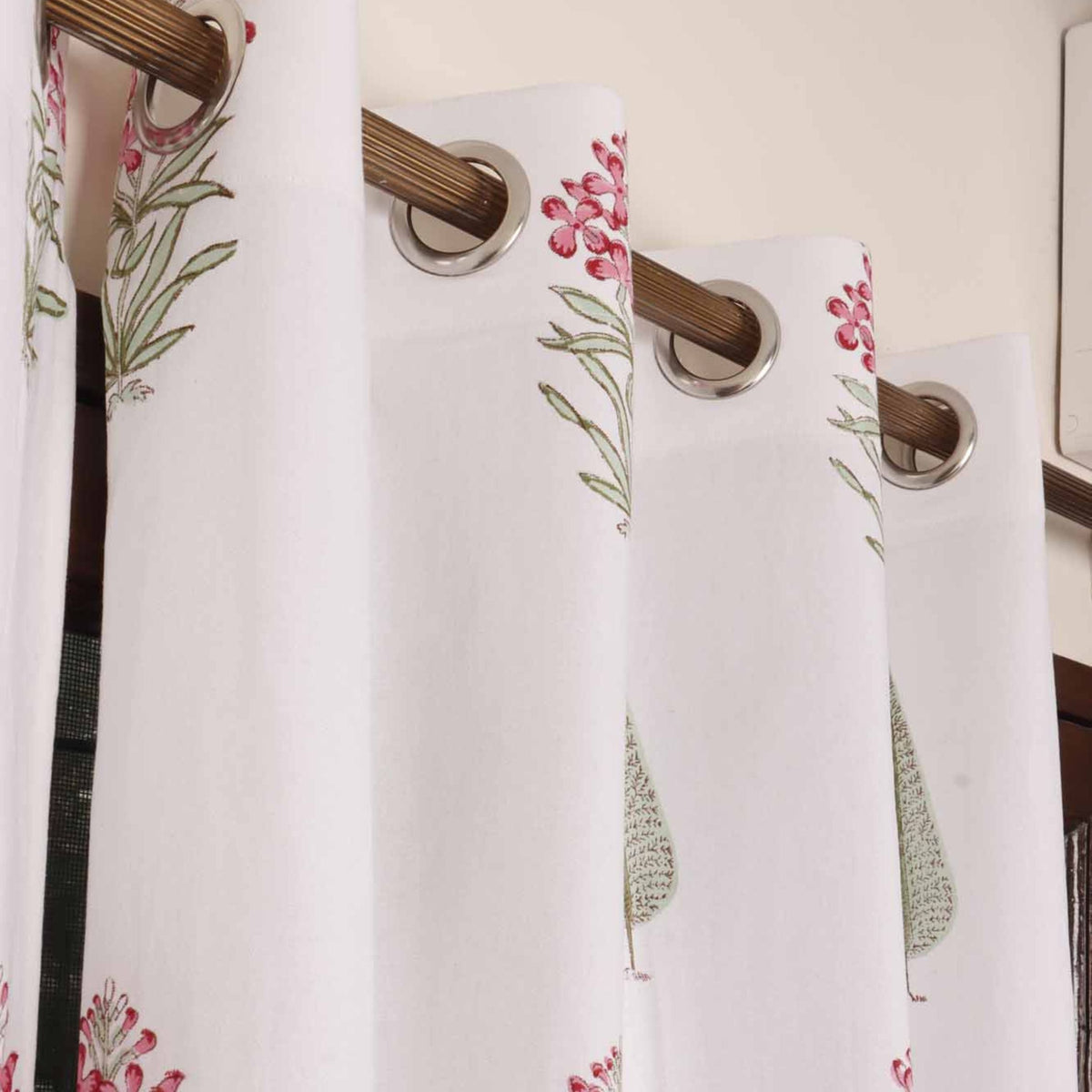 Asmi hand block printed curtains - Heritagewear