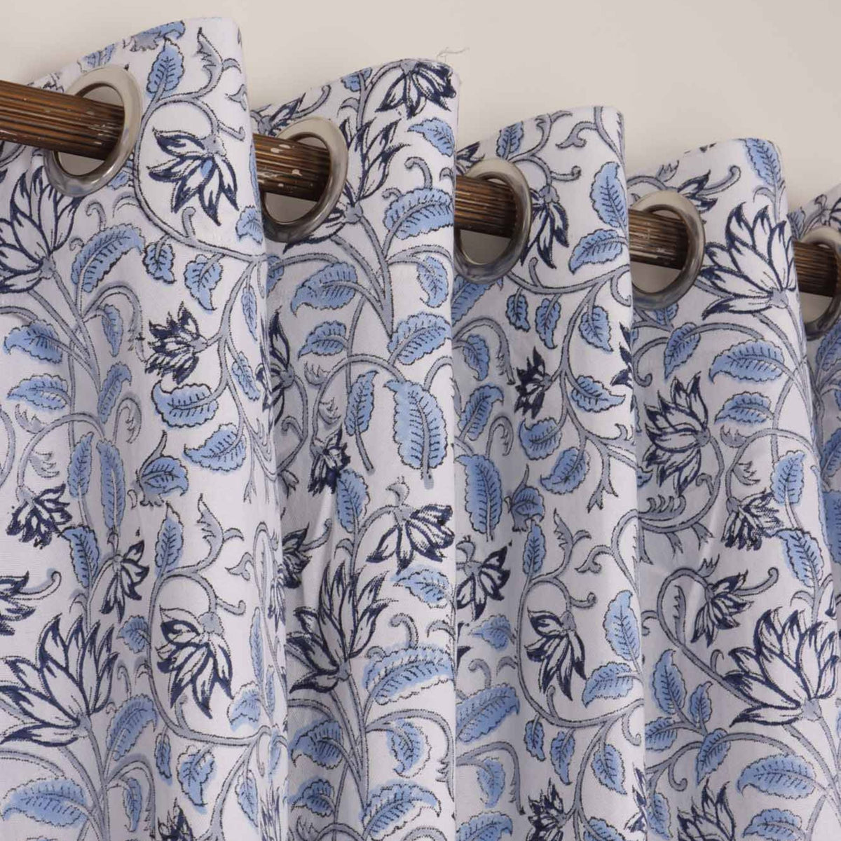 Neeli Bel hand block printed curtains - Heritagewear