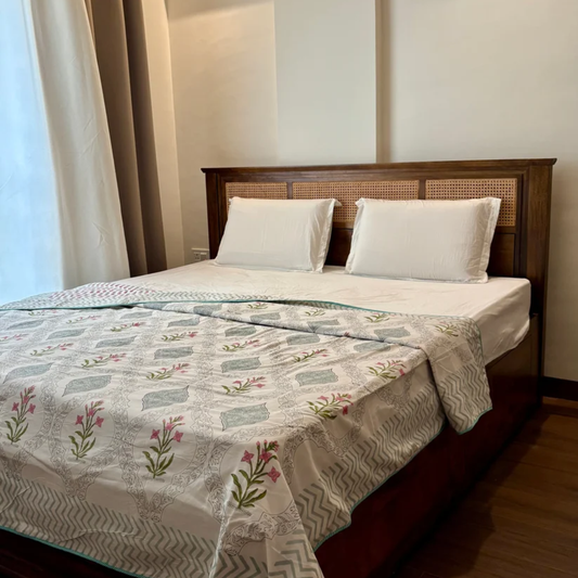 Mehzica Reversible Mulmul Cotton Dohar from Heritagewear
