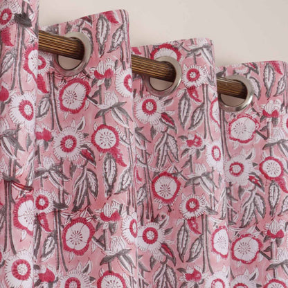Mallika hand block printed curtains - Heritagewear