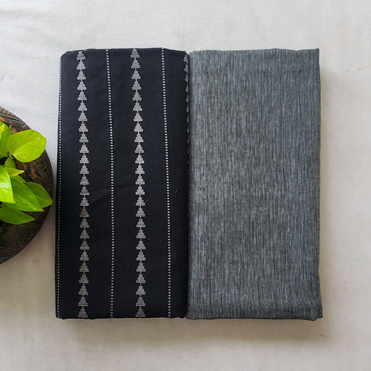 Pure Cotton Handloom Black Top Bottom Combo