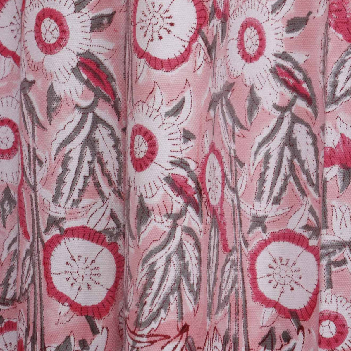 Mallika hand block printed curtains - Heritagewear