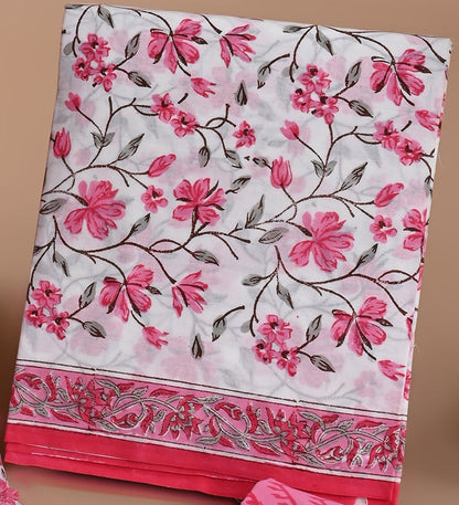 Cotton Suit with Chiffon Dupatta