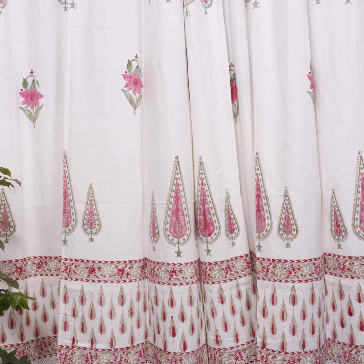 Madhu hand block printed curtains - Heritagewear