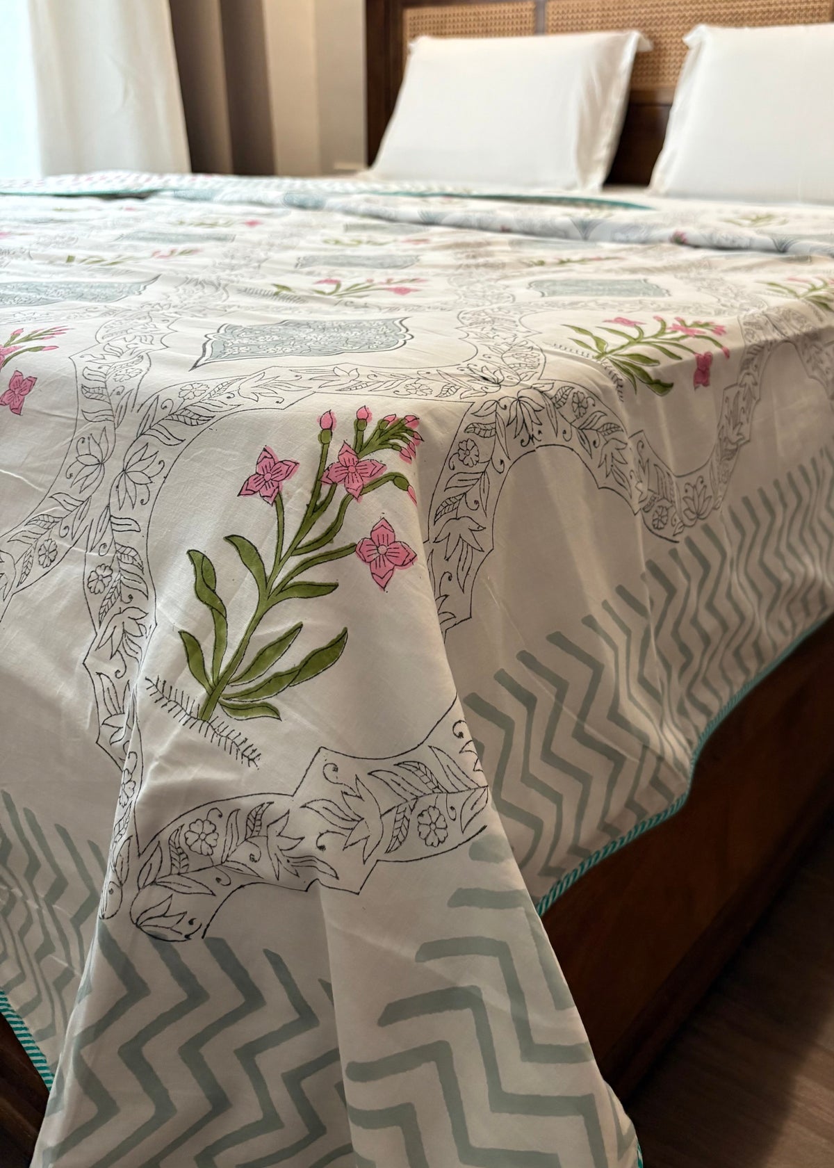 Mehzica reversible Mulmul cotton dohar - Heritagewear