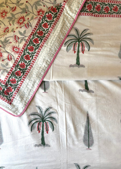 Taru reversible Mulmul cotton dohar - Heritagewear