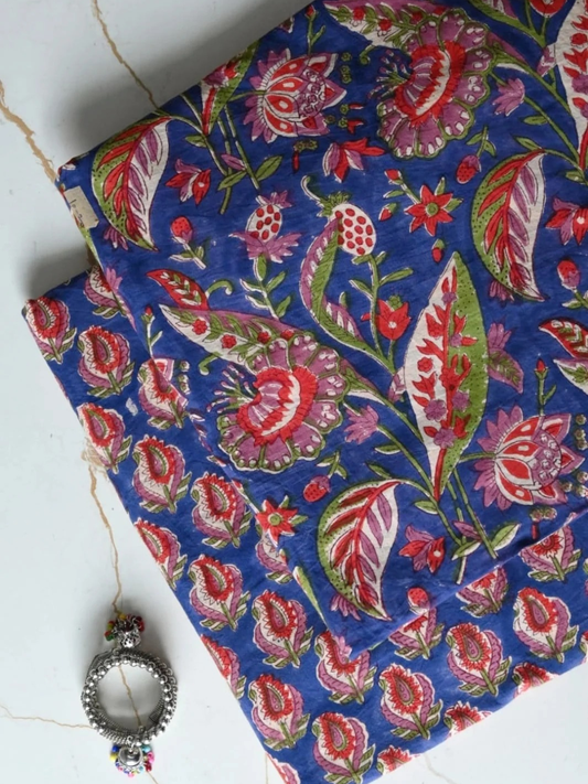 Hand Block Printed Cotton Jaipuri Printed Dress Material