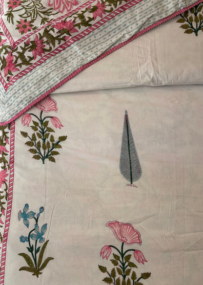 Heritage reversible Mulmul cotton dohar - Heritagewear