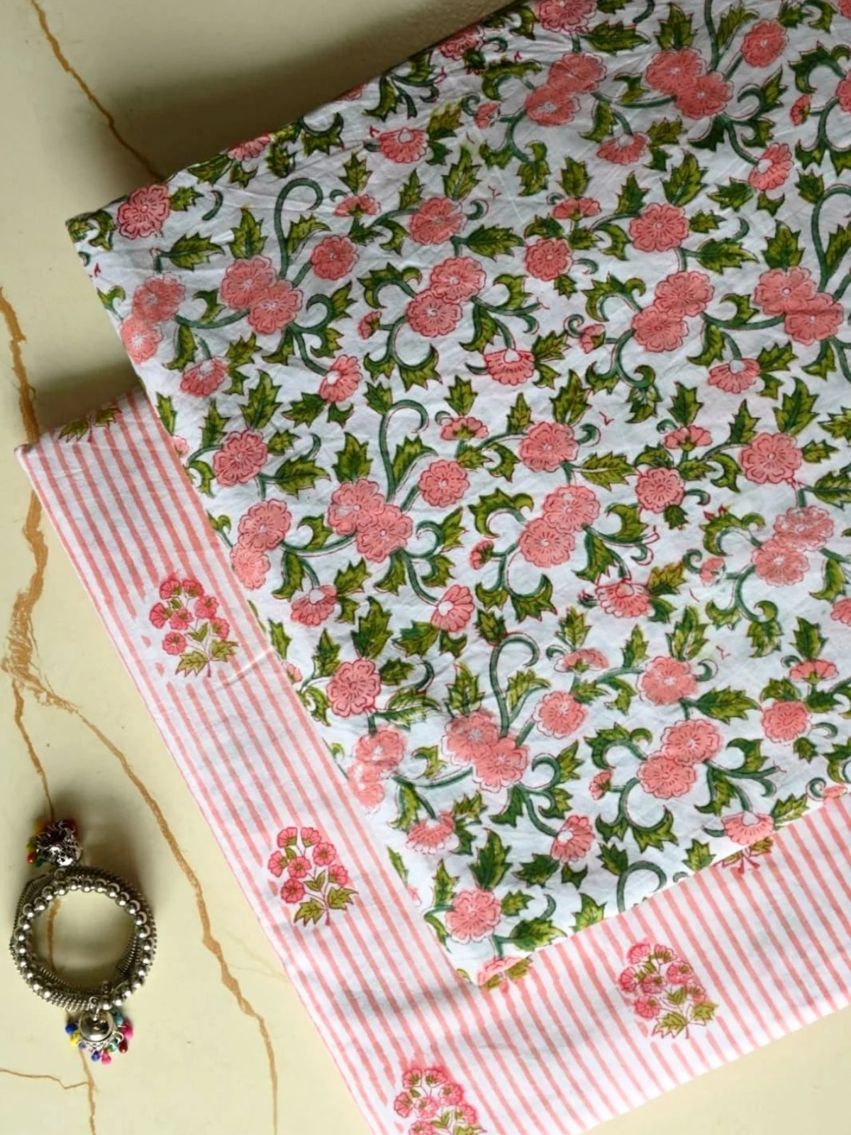 Hand Block Printed Pure Cotton Combo Set
