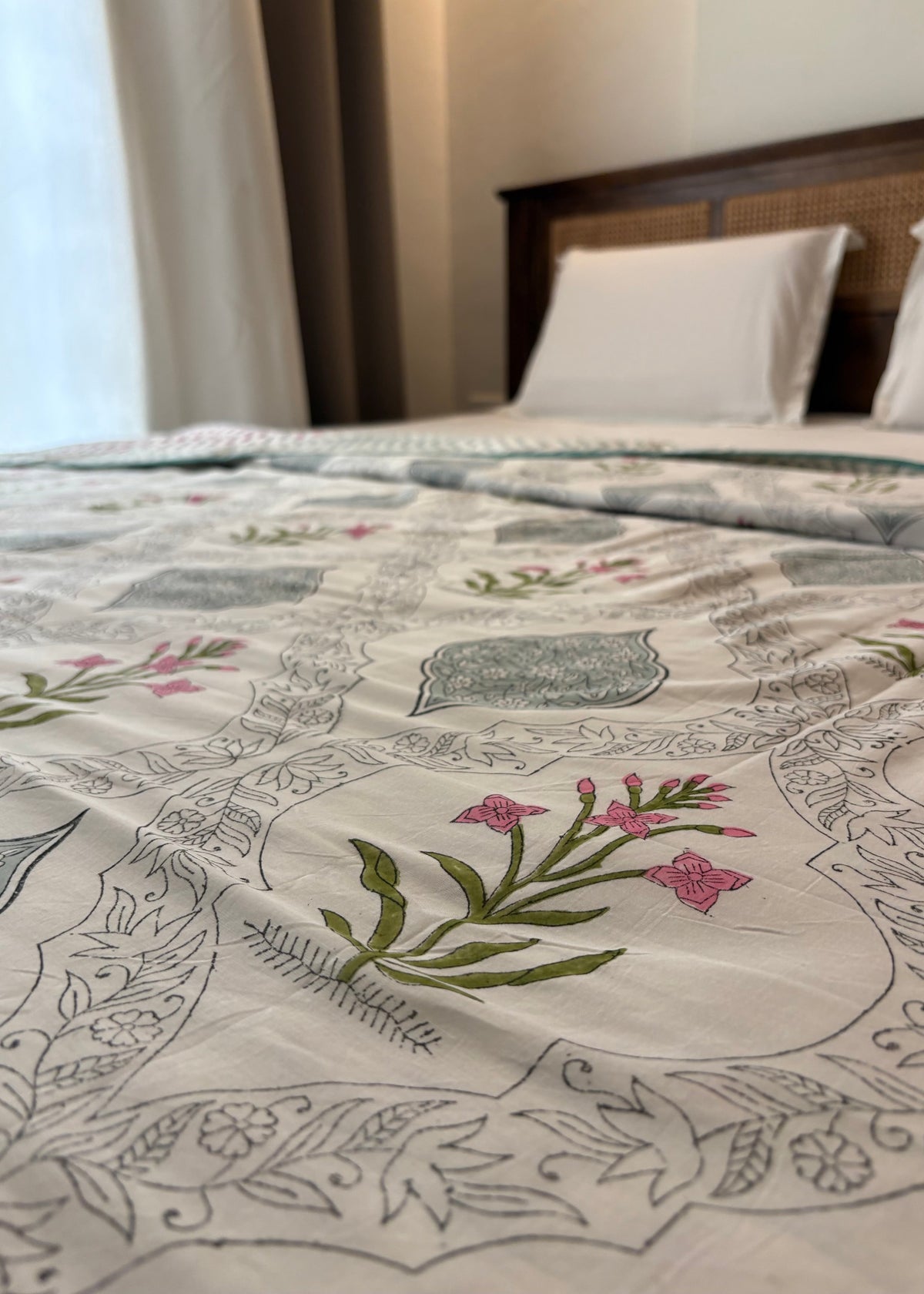 Mehzica reversible Mulmul cotton dohar - Heritagewear