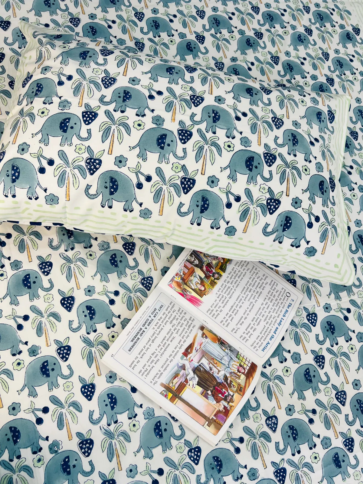Baby Bella single cotton bedsheet set - Heritagewear