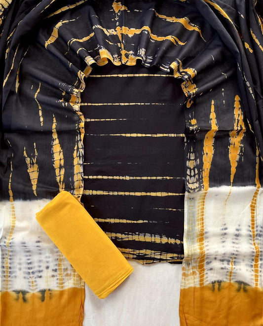 Ethnic Cotton Suit Fabric with Cotton Dupatta