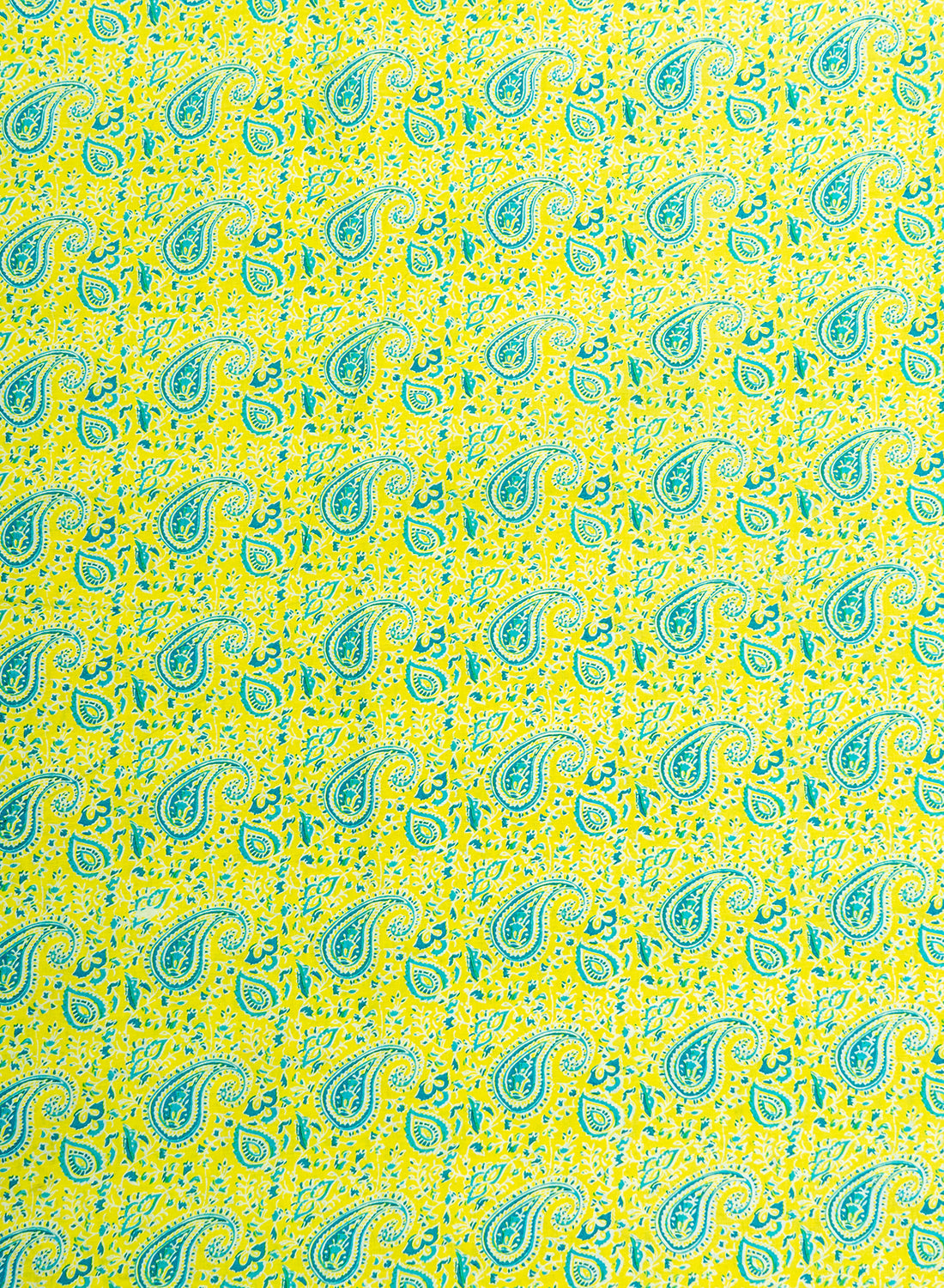 Pure Cotton Cambric Mix And Match Neo Green Color Block Print Fabric.
