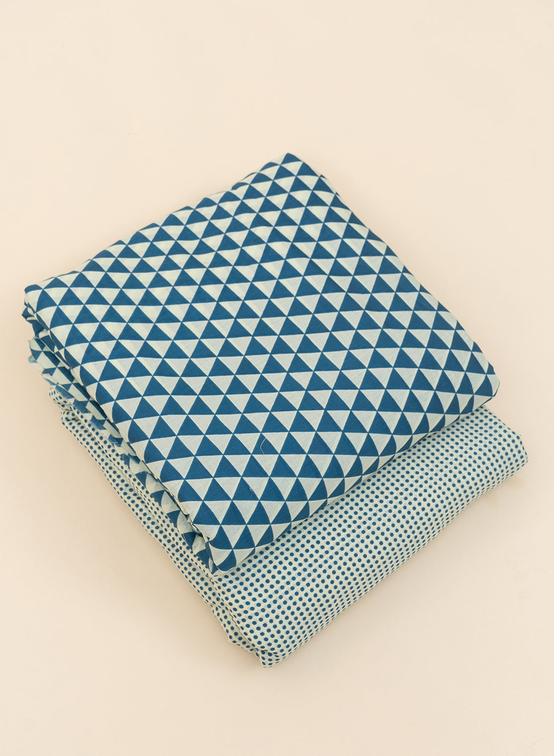Pure Cotton Cambric Mix And Match With Dupatta Blue Color Screen Print Fabric.