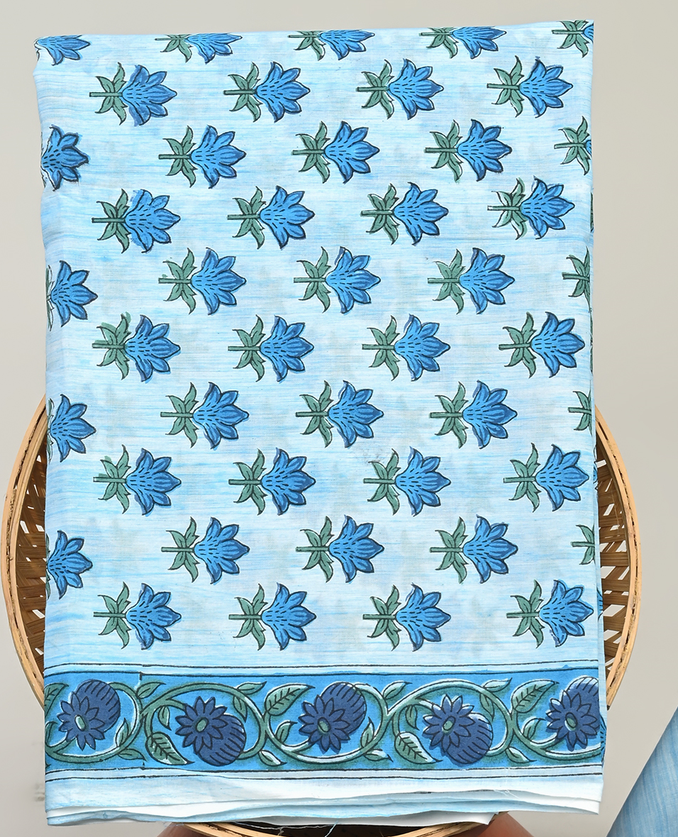 Cotton Suit with Chanderi Dupatta