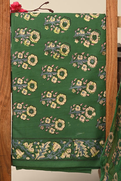 Cotton Suit with Chiffon Dupatta