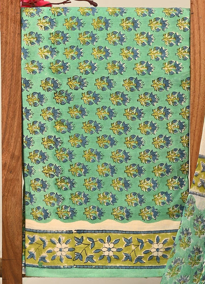 Cotton Suit with Chiffon Dupatta