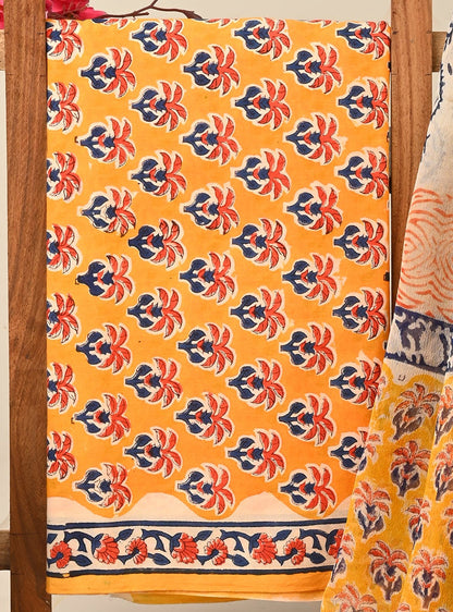 Cotton Suit with Chiffon Dupatta