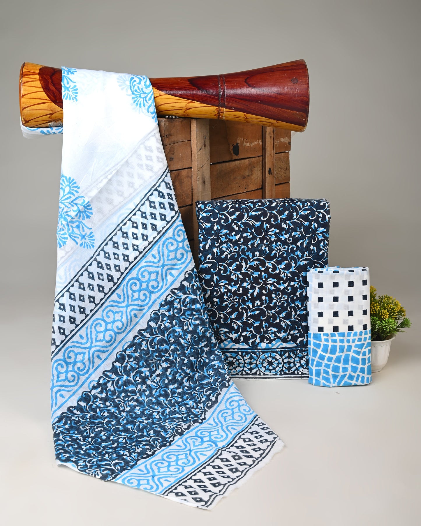 Cotton Suits with Cotton Dupatta