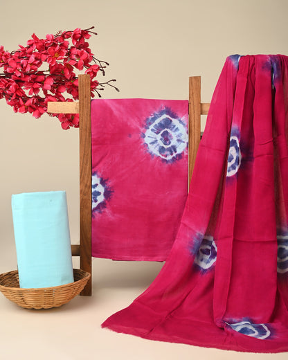 Cotton Suit with Chiffon Dupatta