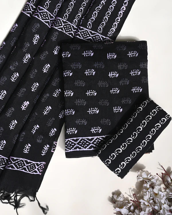 Black Pure Cotton Combo Set