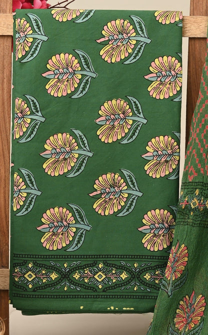 Cotton Suit with Chiffon Dupatta
