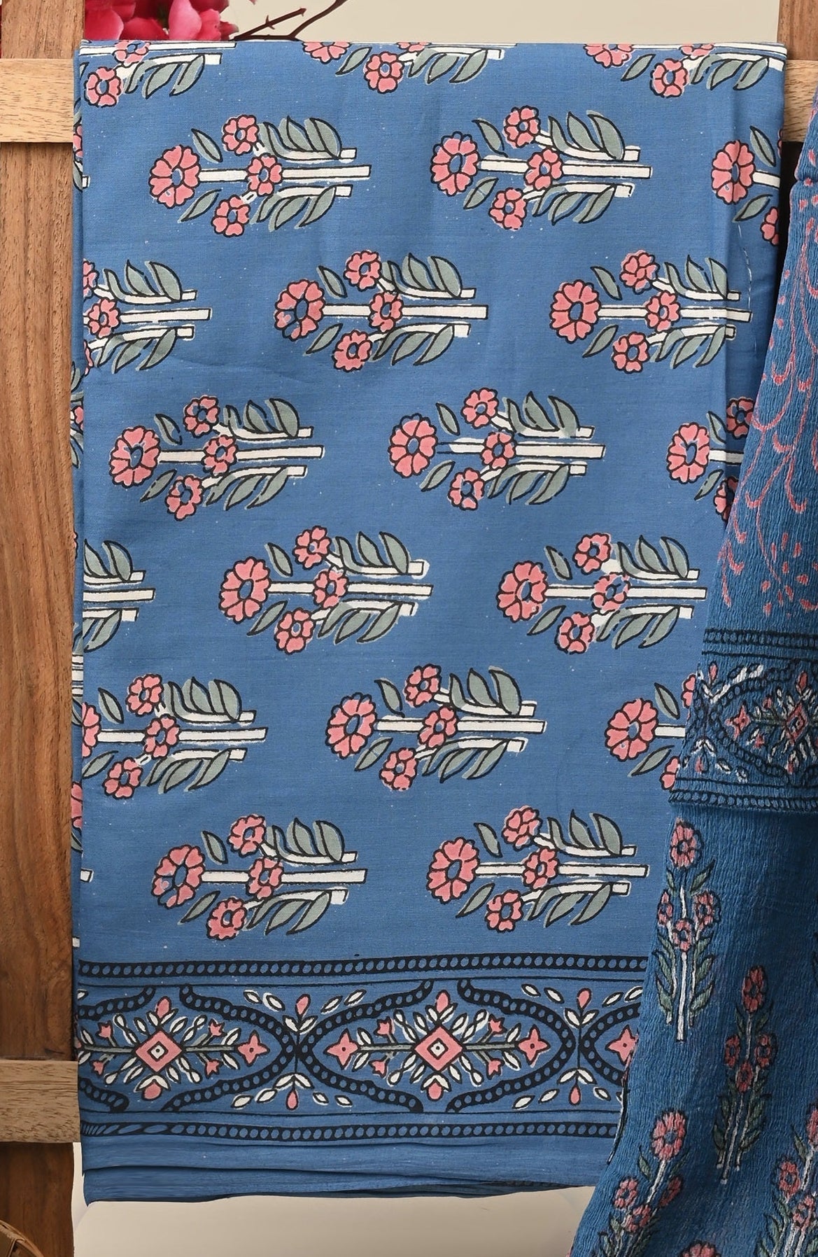 Cotton Suit with Chiffon Dupatta
