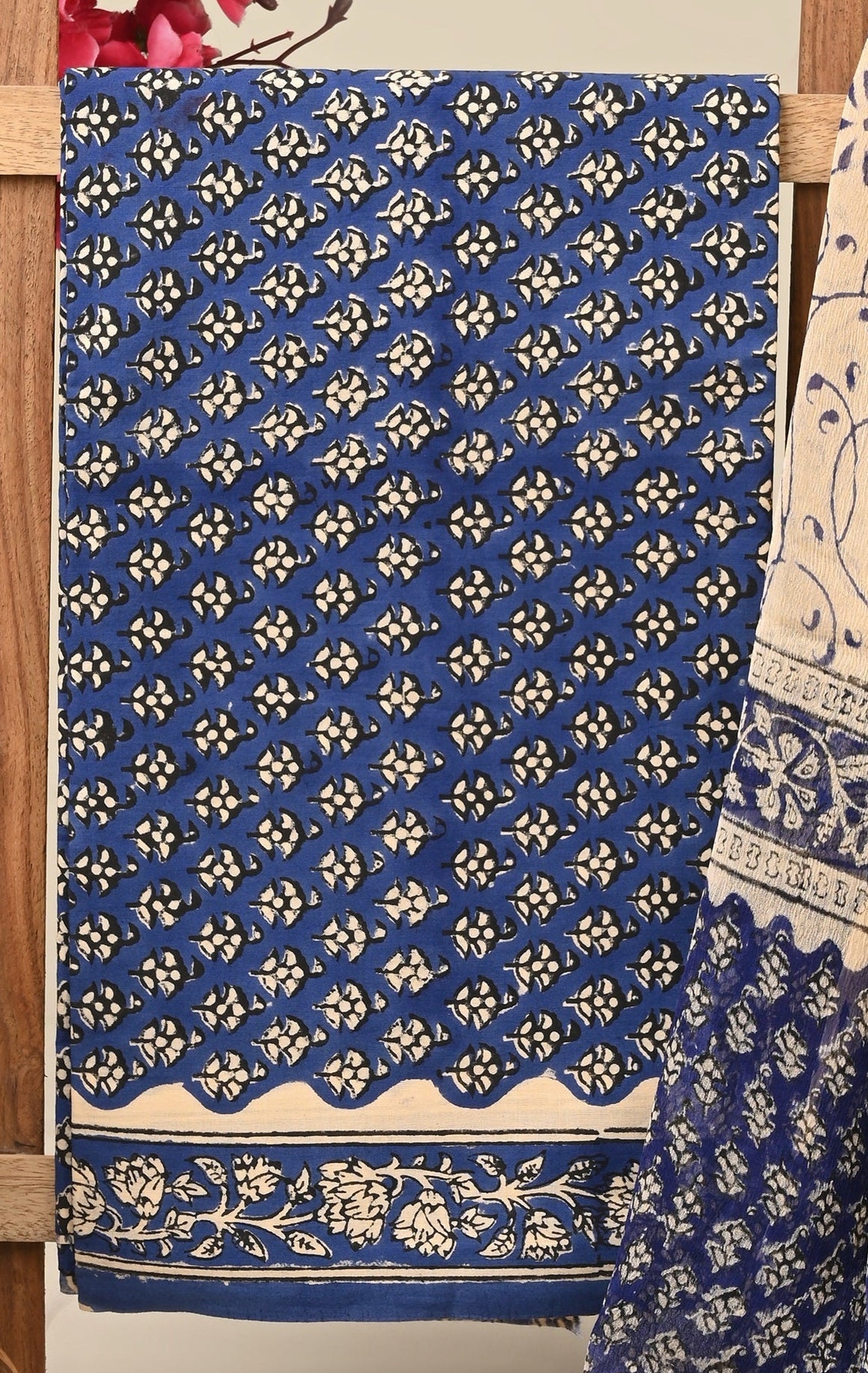 Cotton Suit with Chiffon Dupatta