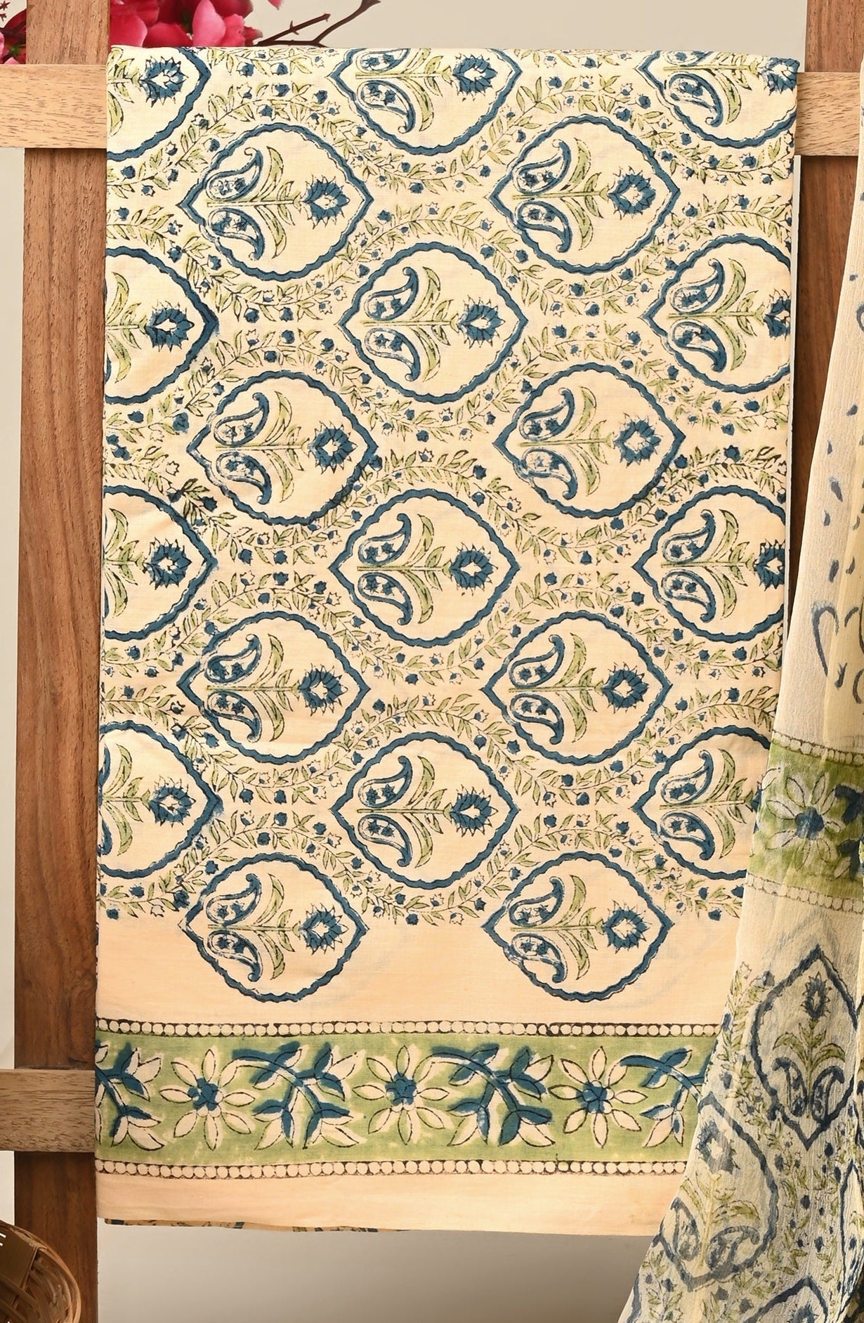 Cotton Suit with Chiffon Dupatta