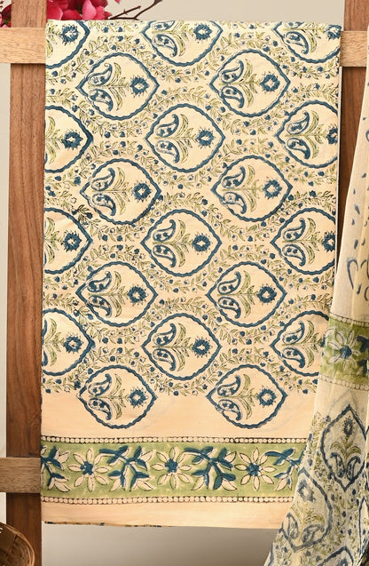 Cotton Suit with Chiffon Dupatta