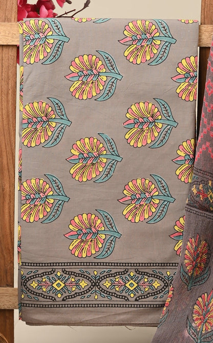 Cotton Suit with Chiffon Dupatta