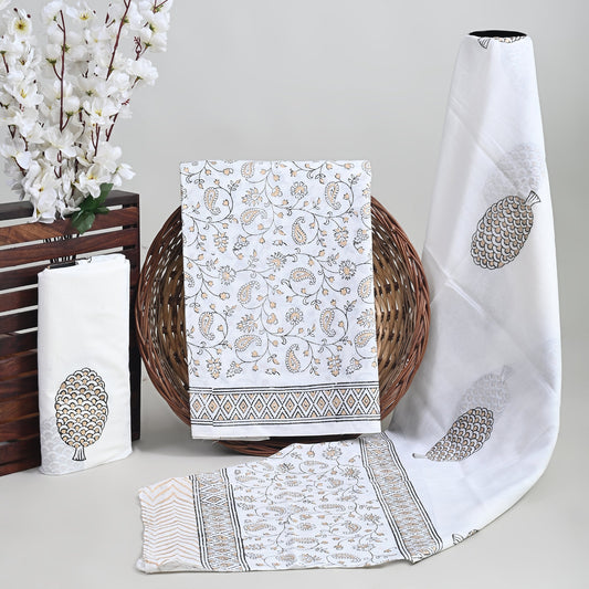Cotton Suits with Cotton Dupatta