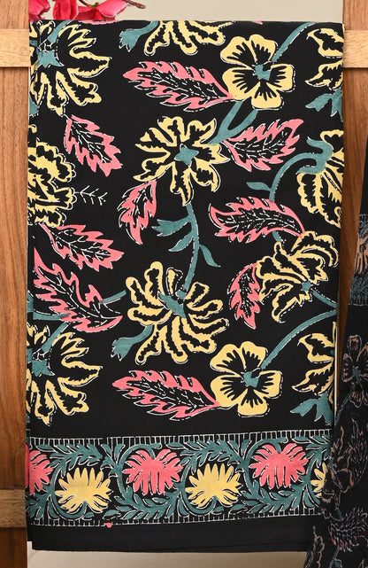 Cotton Suit with Chiffon Dupatta