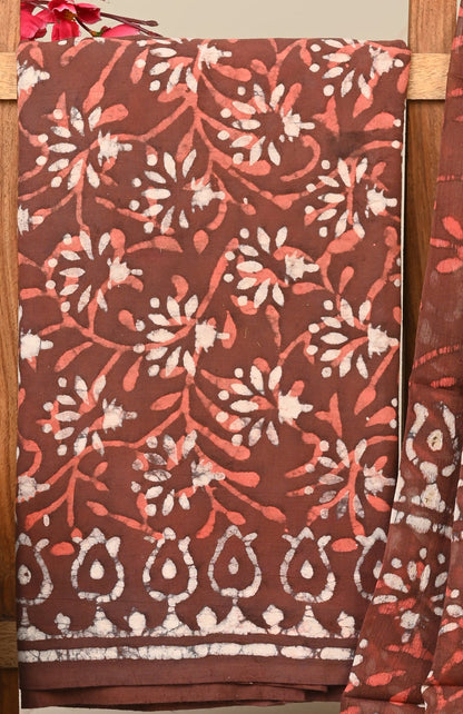 Cotton Suit with Chiffon Dupatta