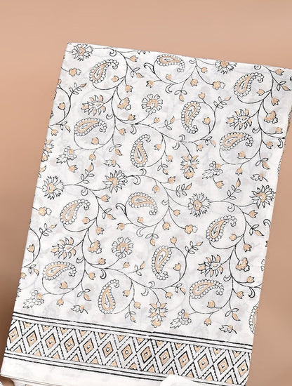 Cotton Suit with Chiffon Dupatta