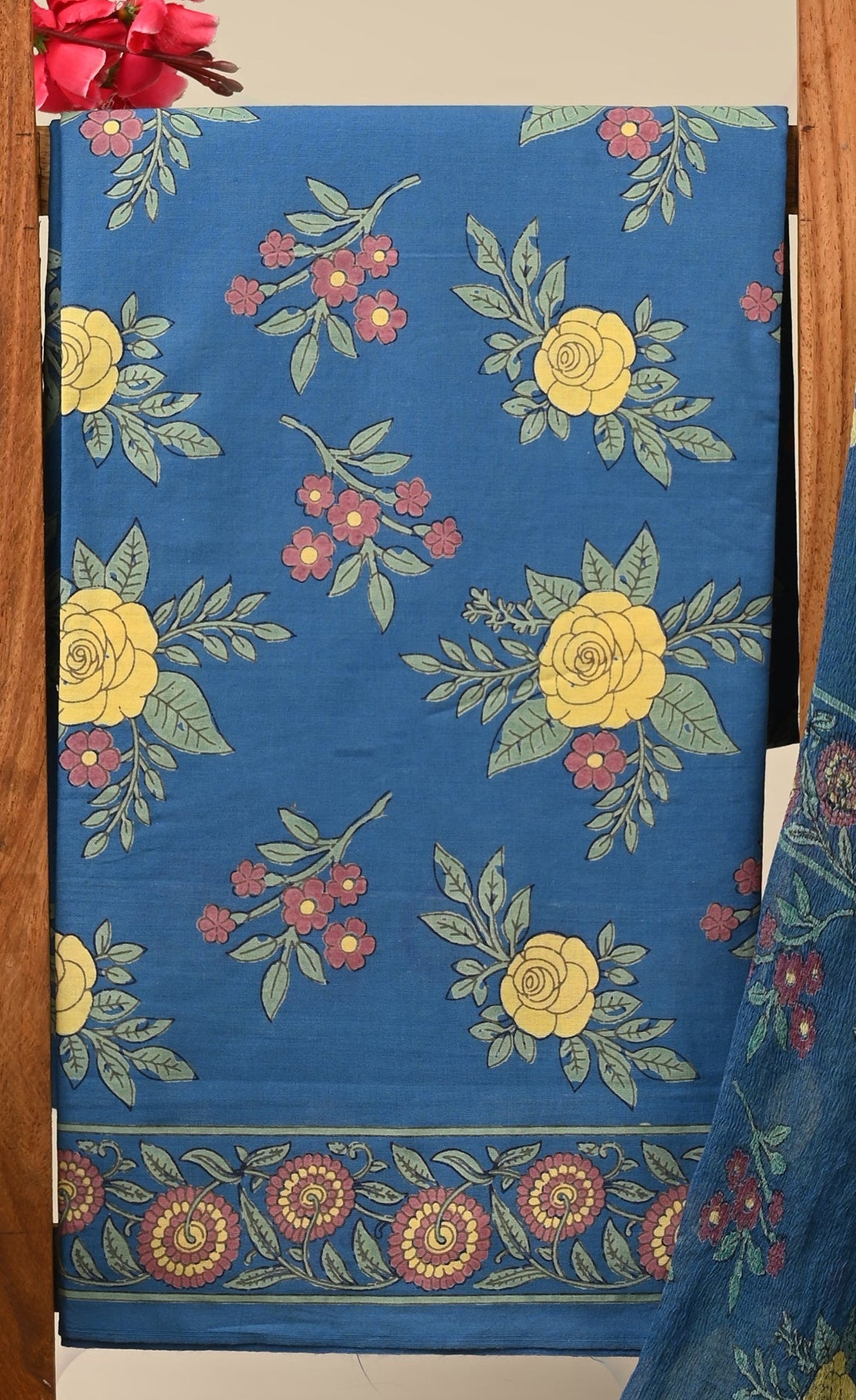 Cotton Suit with Chiffon Dupatta