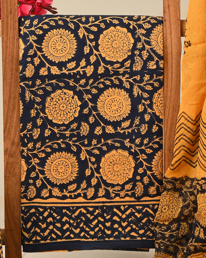 Cotton Suit with Chiffon Dupatta