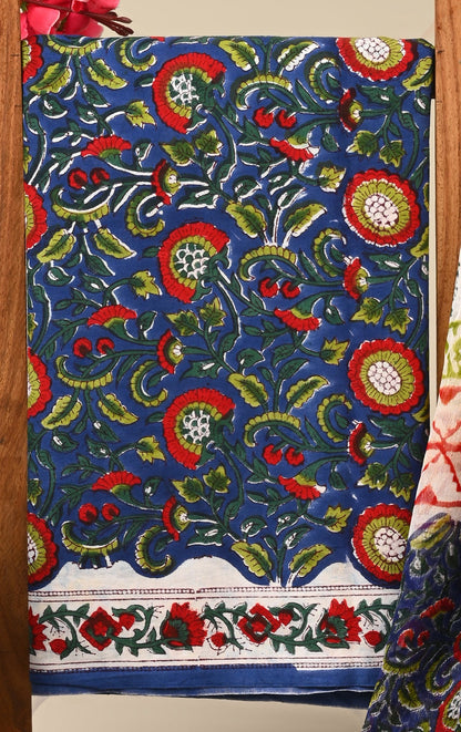 Cotton Suit with Chiffon Dupatta