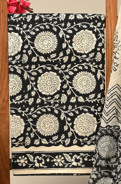 Cotton Suit with Chiffon Dupatta