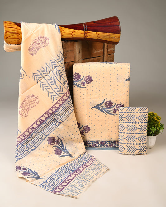 Cotton Suits with Cotton Dupatta