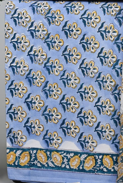 Cotton Suit with Chanderi Dupatta