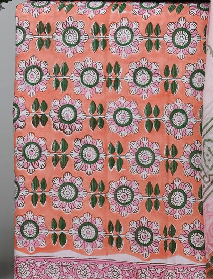 Cotton Suit with Chanderi Dupatta