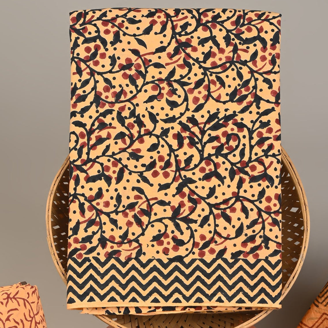 Cotton Suit with Chanderi Dupatta