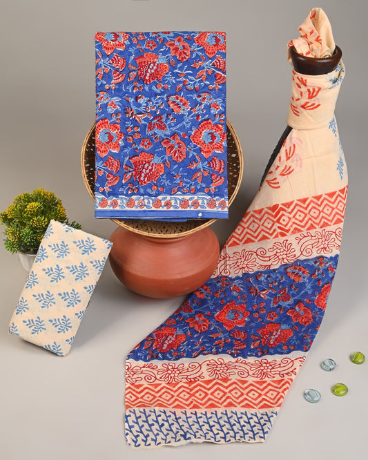 Cotton Suits with Cotton Dupatta