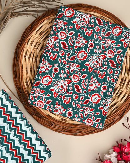Premium Sanganeri Printed Cotton Suit Top And Bottom Set (BSTB29)