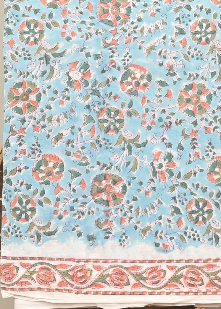 Cotton Suit with Chanderi Dupatta