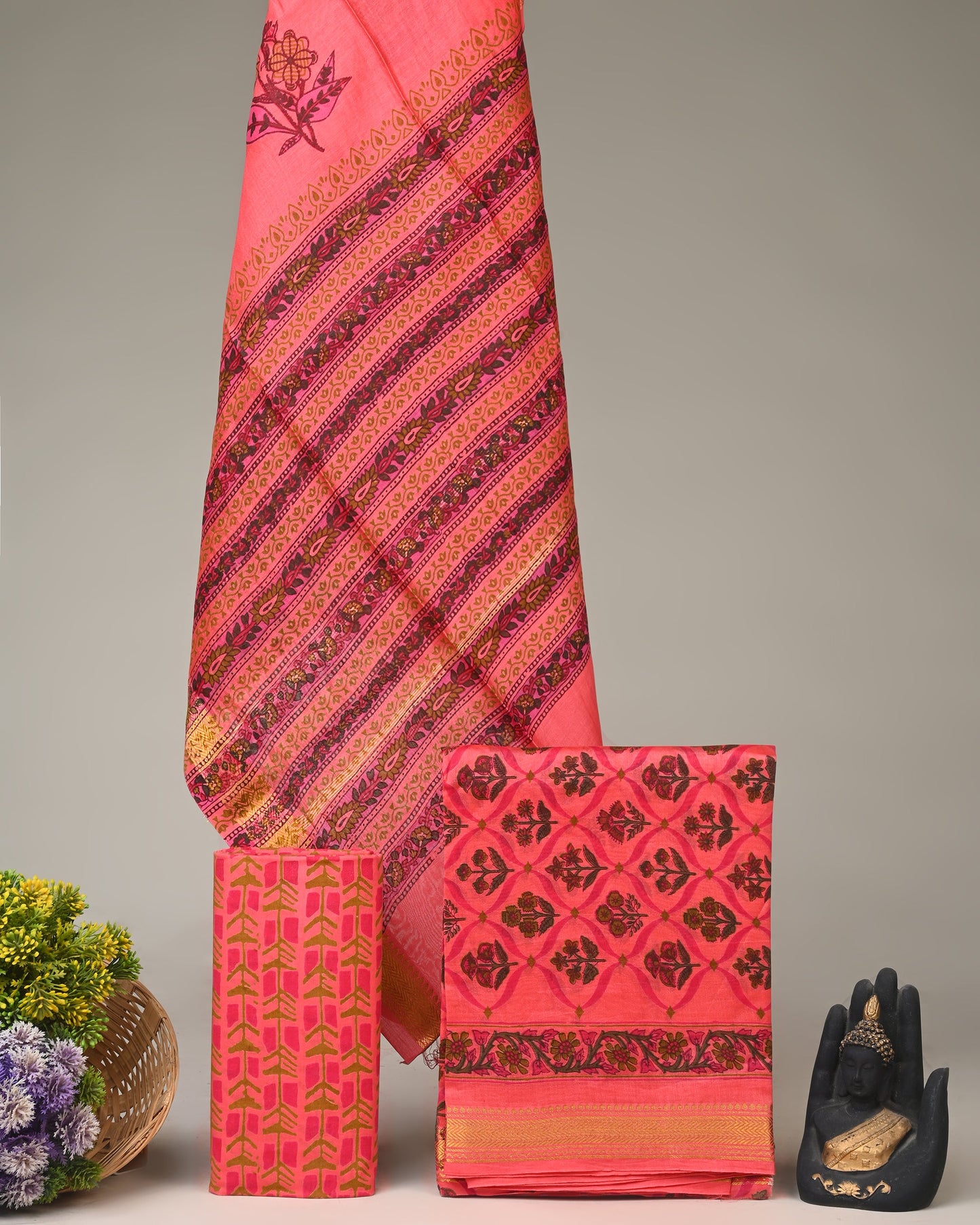 Maheshwari Silk Suit Set