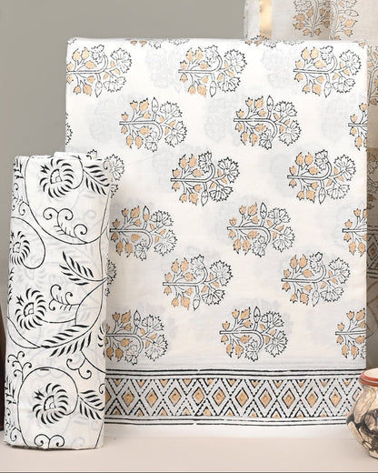 Cotton Suit with Chanderi Dupatta