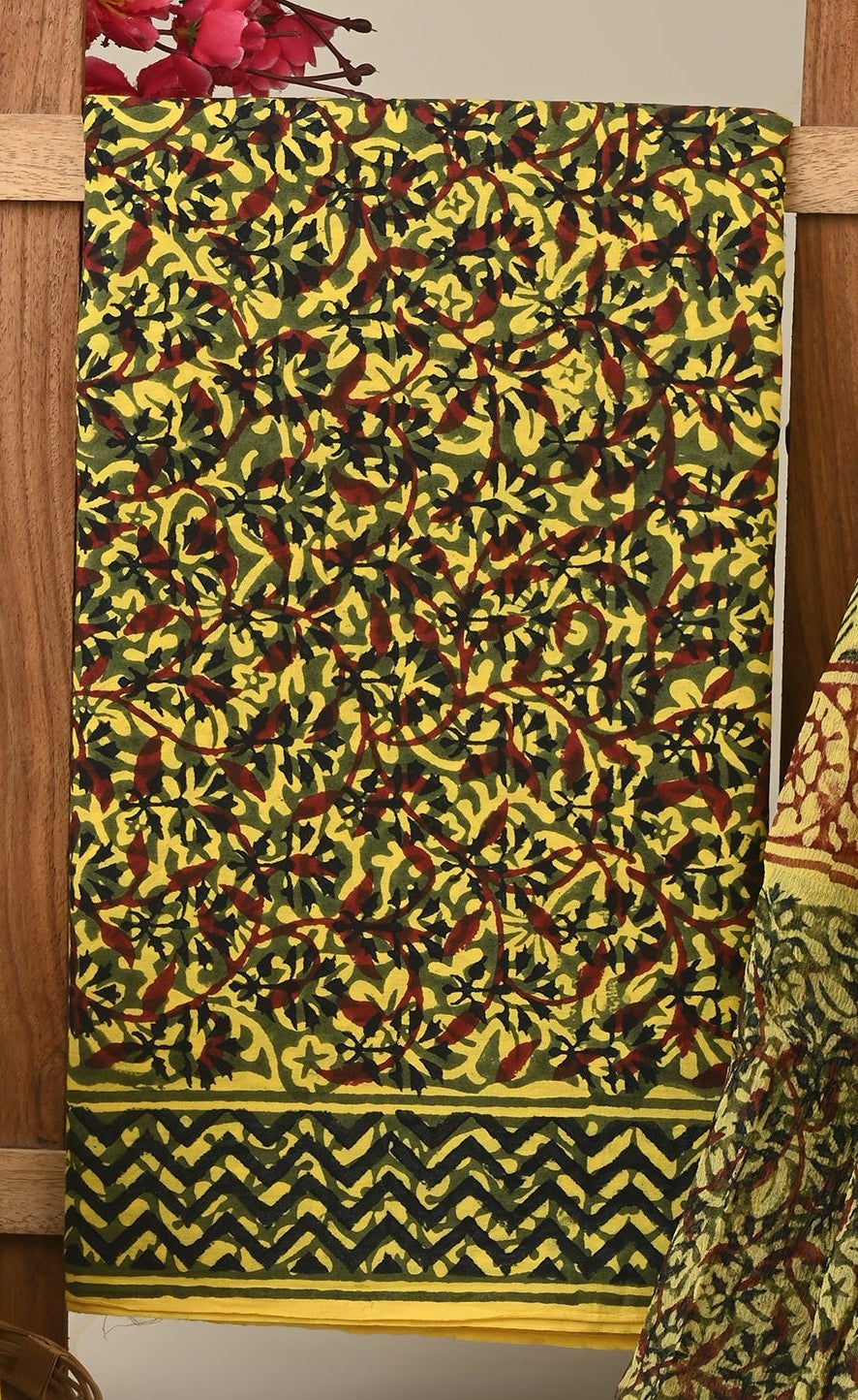 Cotton Suit with Chiffon Dupatta